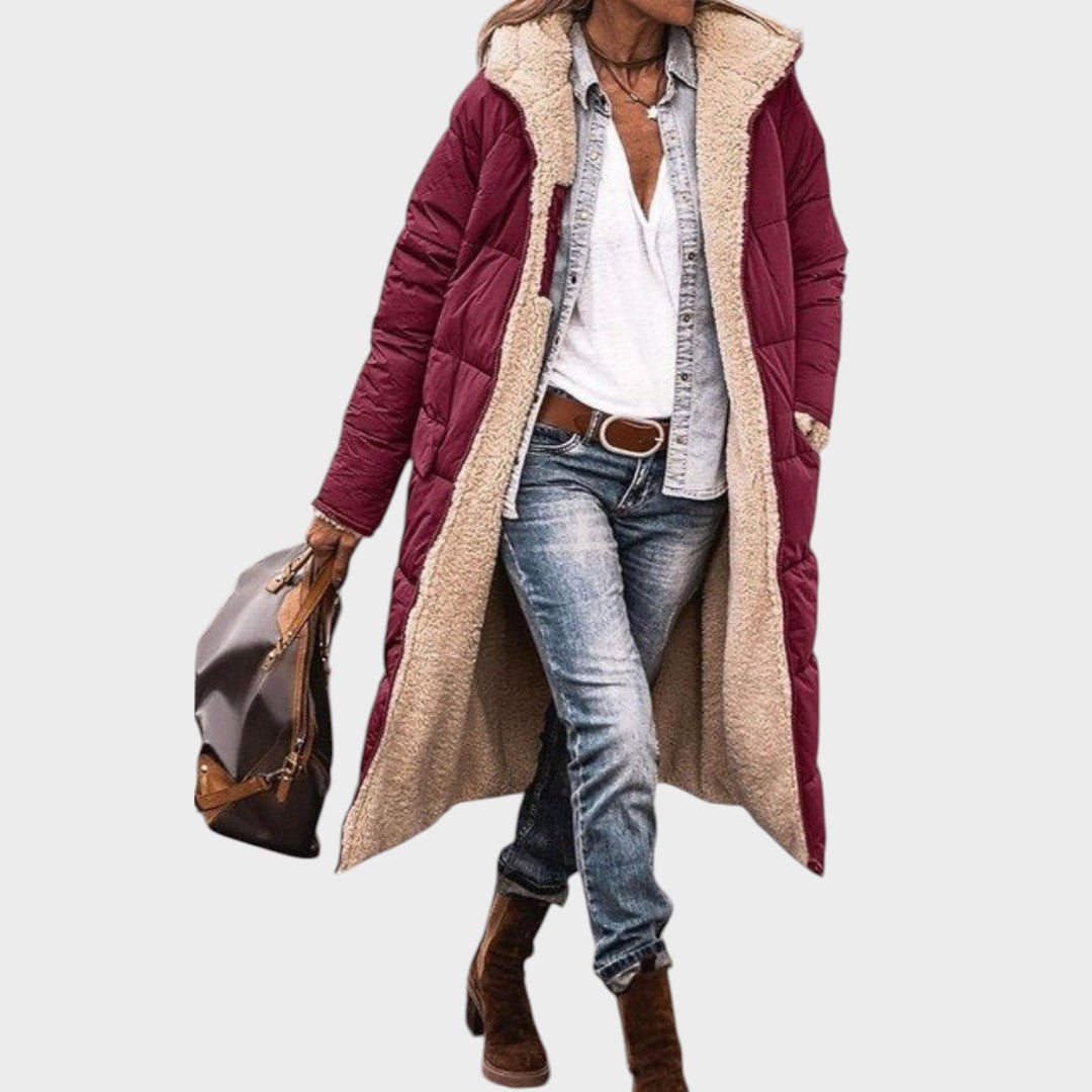 Camélia Abrigo Largo Reversible