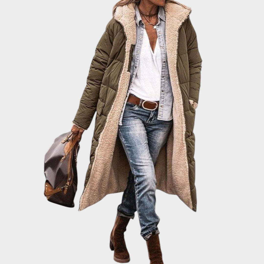 Camélia Abrigo Largo Reversible