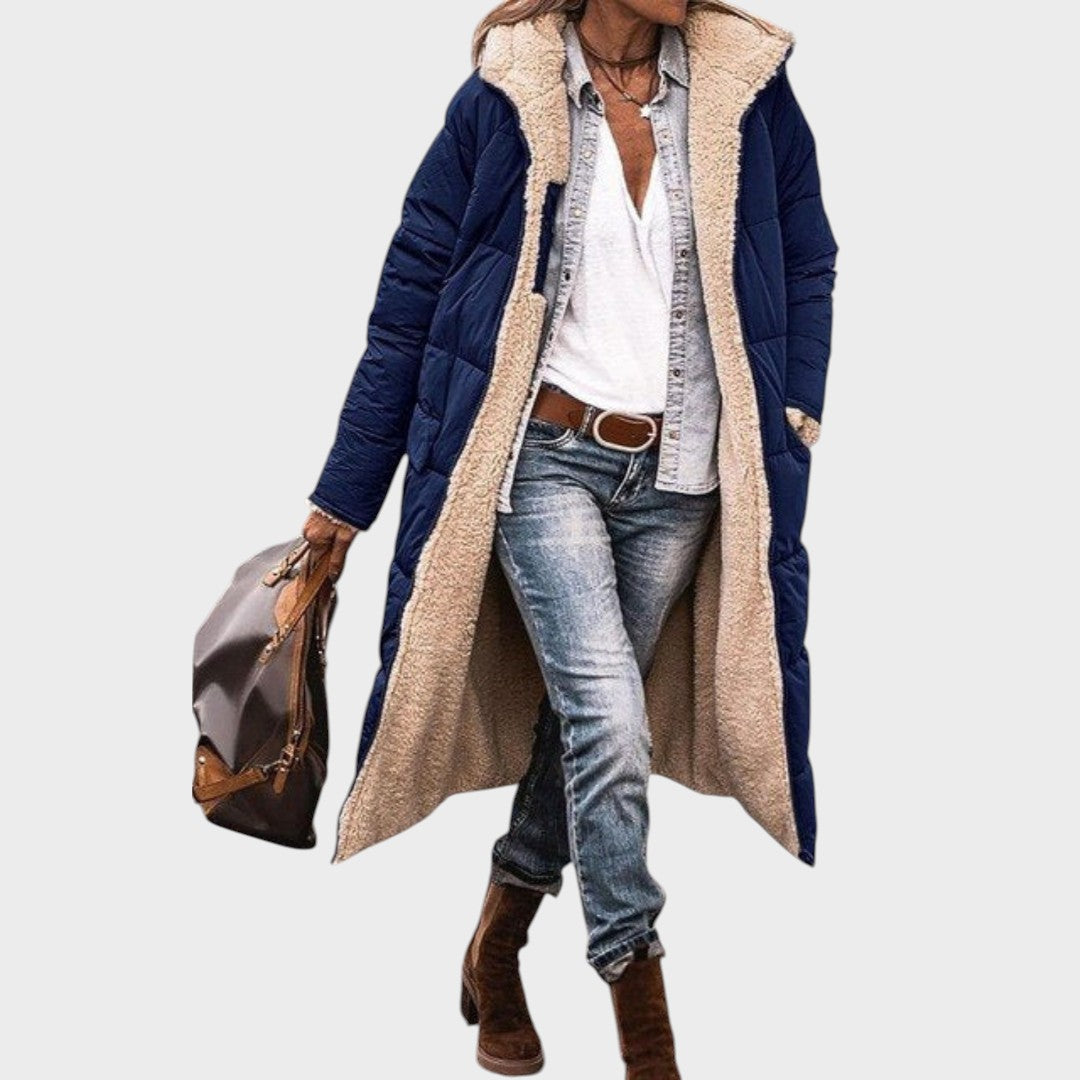 Camélia Abrigo Largo Reversible