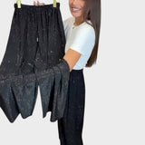 Verina Pantalón de Pierna Ancha con Brillante