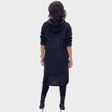 Kiva - Vestido con Lentejuelas y Capucha