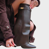 Luna - Botas de Caña Alta de Cuero