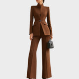 Elizabethe Conjunto de Traje Elegante