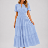 Vestido Sofía – Midi de Verano con Cintura Elástica