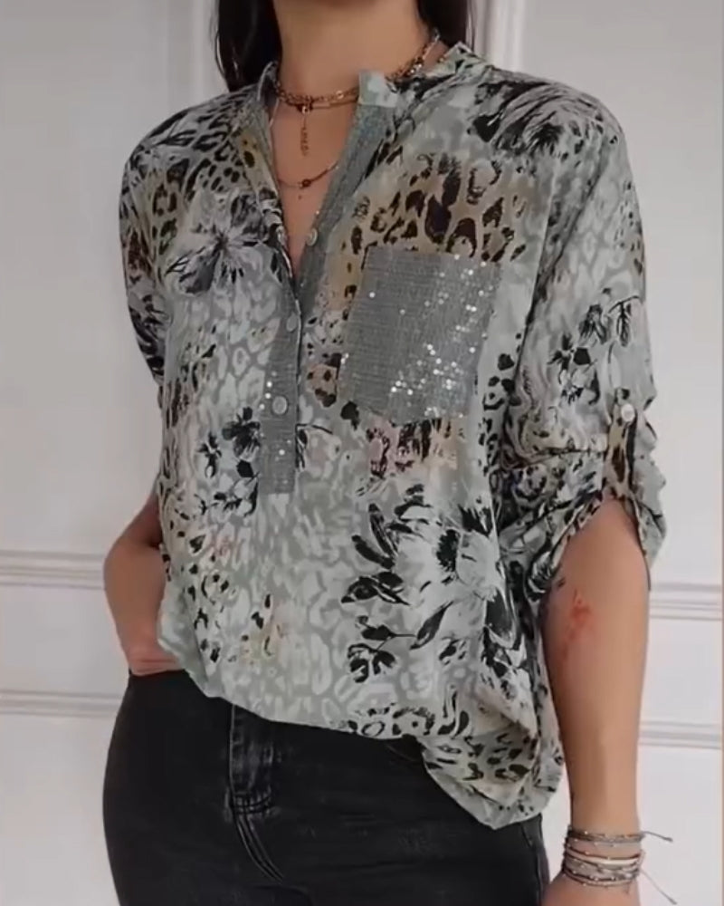 BOLERA - Camisa Casual Estampada