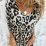 SERANA - BLUSA CON ESTAMPADO DE LEOPARDO