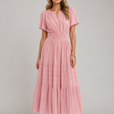 Vestido Sofía – Midi de Verano con Cintura Elástica