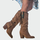Frederica - Botas Vaqueras de Ante