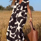 Lauren | Vestido de Corte A Sin Mangas Abstracto