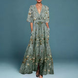 Jamie - Vestido Elegante con Patrón de Flores