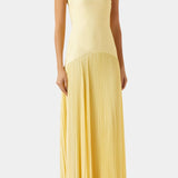 Deia Vestido Maxi de Malla con Mangas Acampanadas