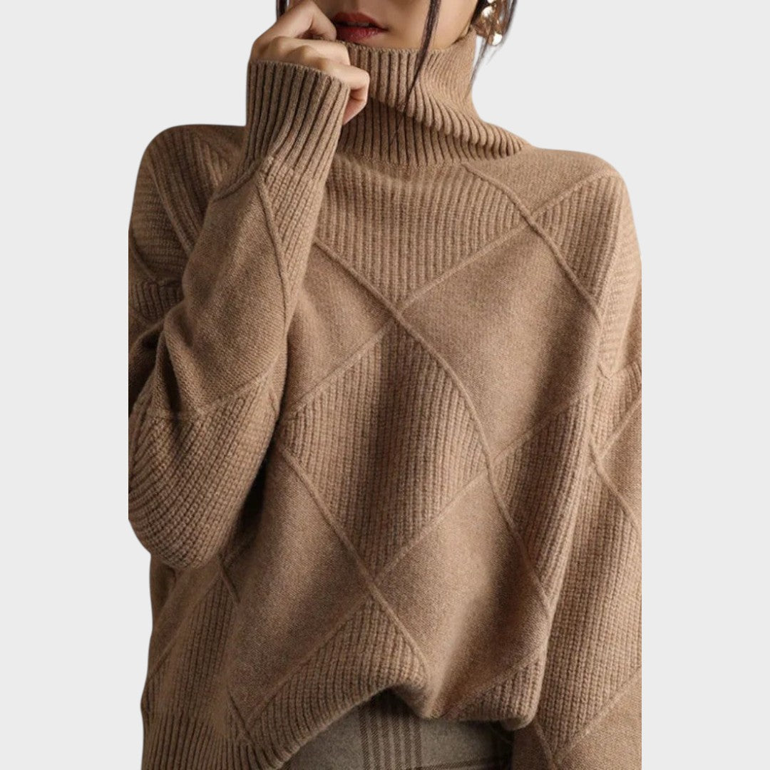 Zeza Suéter  de Cuello Alto de Cachemira