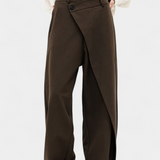 Oaklyn Pantalones Rectos con Drapado Moderno