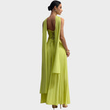 Rosalía Vestido Plisado Sin Tirantes