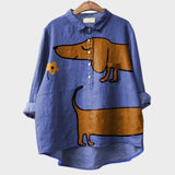 Asta Blusa Fluida Con Estampado Animal