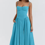 Elara | Vestido de tirantes con corsé