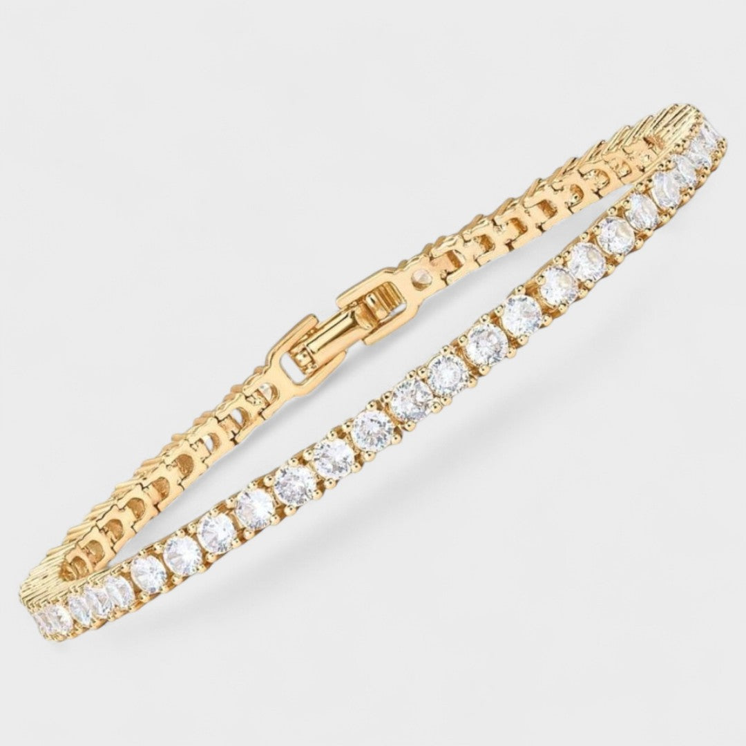 Liliana - Pulsera tipo tenis en oro blanco