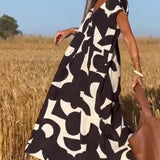 Lauren | Vestido de Corte A Sin Mangas Abstracto