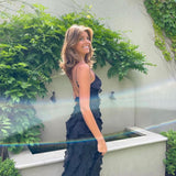 Zara - Vestido Maxi con Volantes