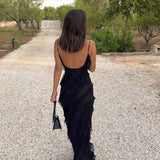 Zara - Vestido Maxi con Volantes