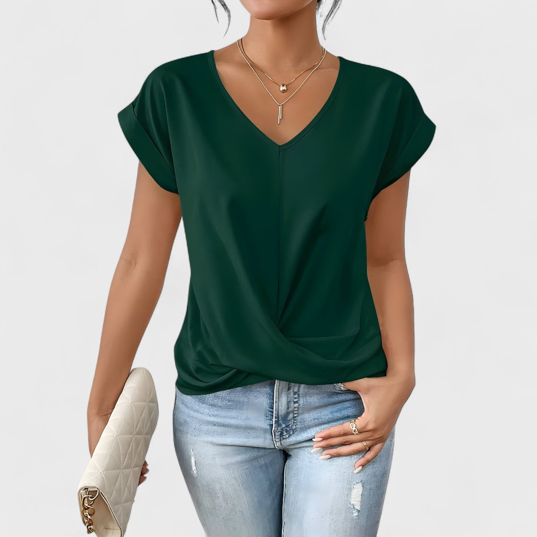 Maia – Top de V trenzado