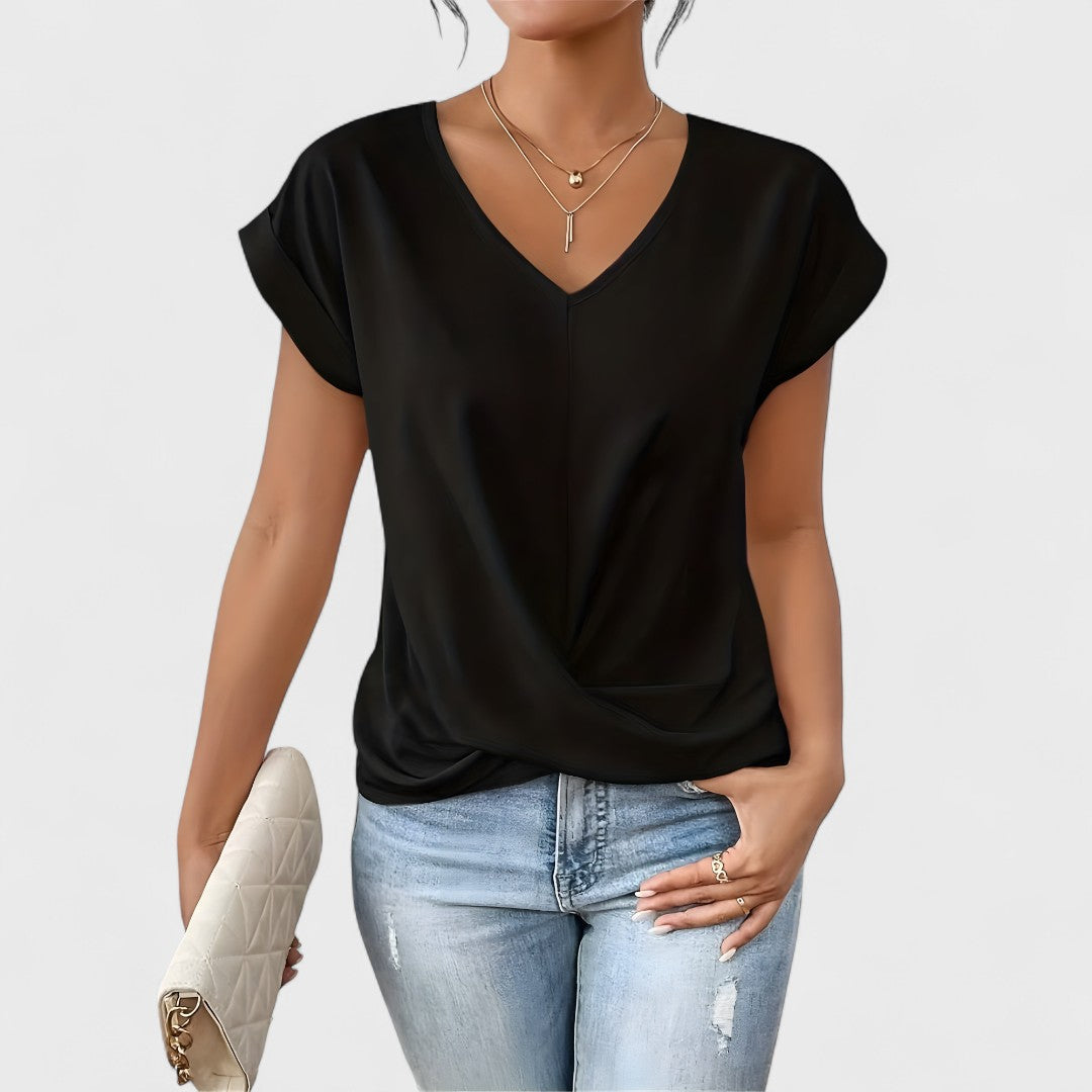 Maia – Top de V trenzado