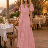 Vestido Sofía – Midi de Verano con Cintura Elástica
