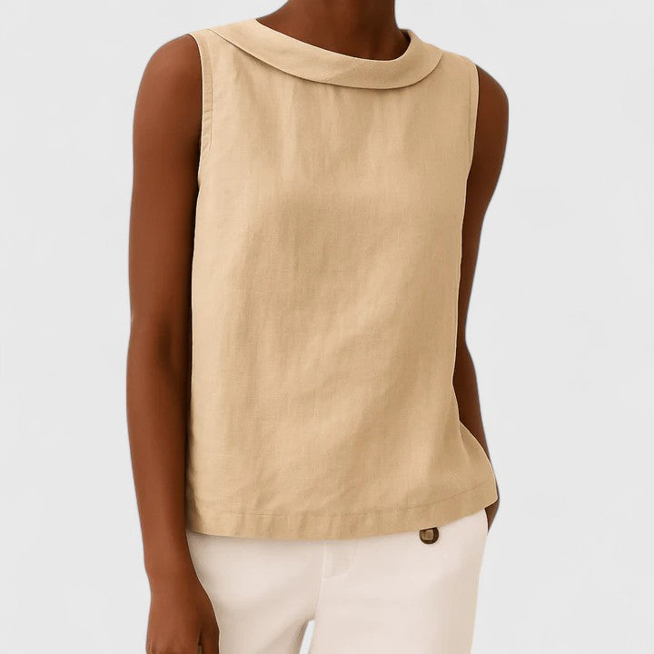Anastine | Top Elegante con Cuello Alto