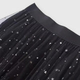 Colette Falda de Lentejuelas con Dobladillo Fruncido y Cintura Alta