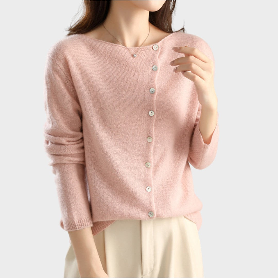Vera Cárdigan de Punto con Botones
