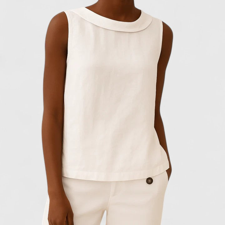 Anastine | Top Elegante con Cuello Alto