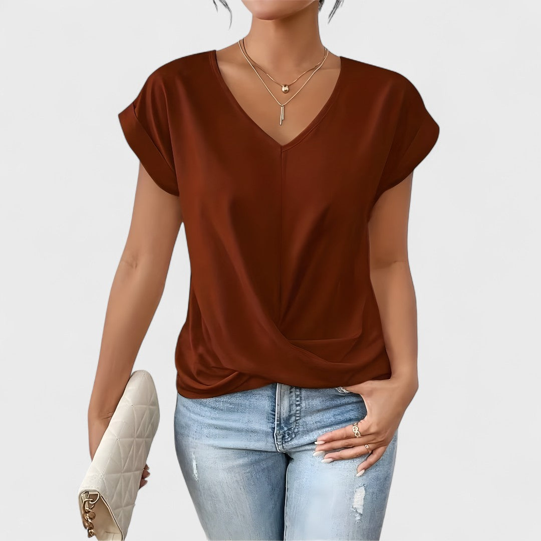 Maia – Top de V trenzado