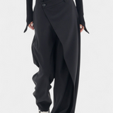 Oaklyn Pantalones Rectos con Drapado Moderno