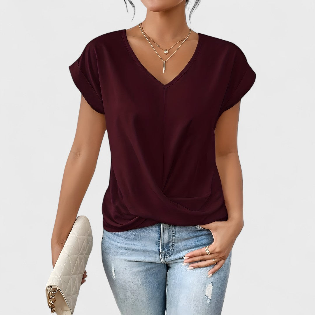 Maia – Top de V trenzado