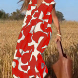 Lauren | Vestido de Corte A Sin Mangas Abstracto