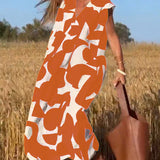 Sarinya - Vestido Impreso Con Escote en V