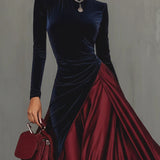 Lira ❘ Vestido largo bicolor