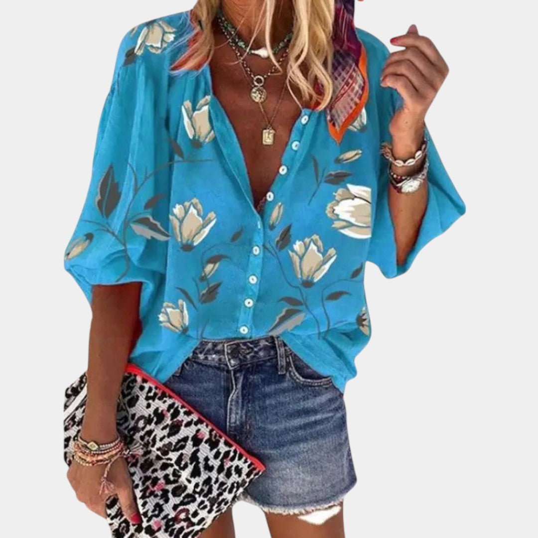 Mila | Blusa de verano con estampado floral para mujer