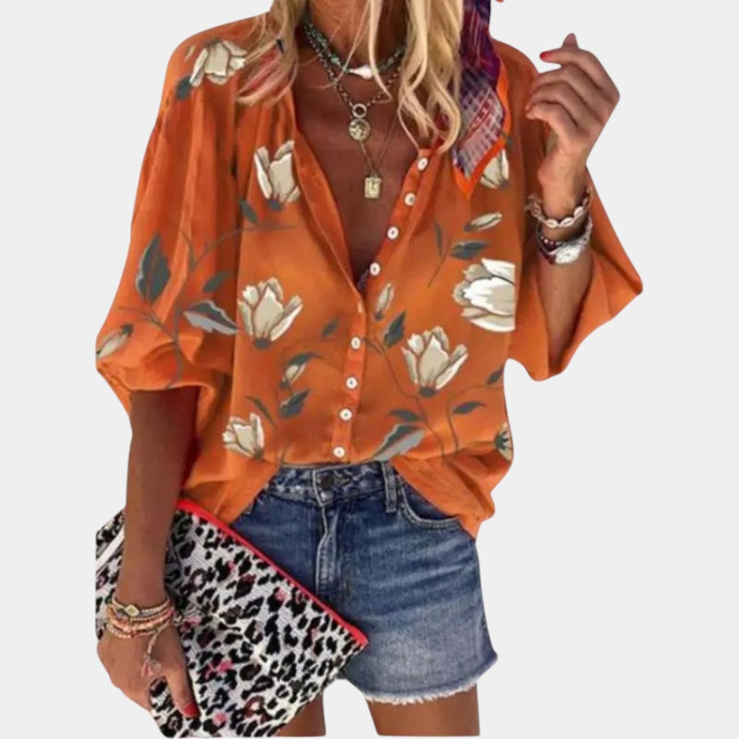 Mila | Blusa de verano con estampado floral para mujer