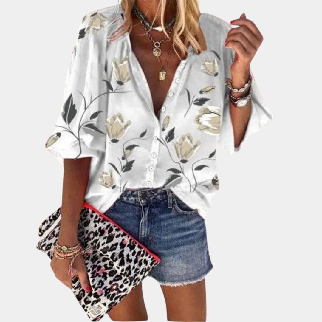 Mila | Blusa de verano con estampado floral para mujer