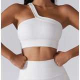 Conjunto deportivo con top de un sólo hombro