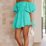 Evie - Vestido Mini de Manga Abullonada