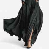 Raquel | Vestido maxi de cintura alta