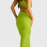 Estela Conjunto de Falda Sin Espalda