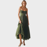 Amilia Vestido Midi Flare Plisado