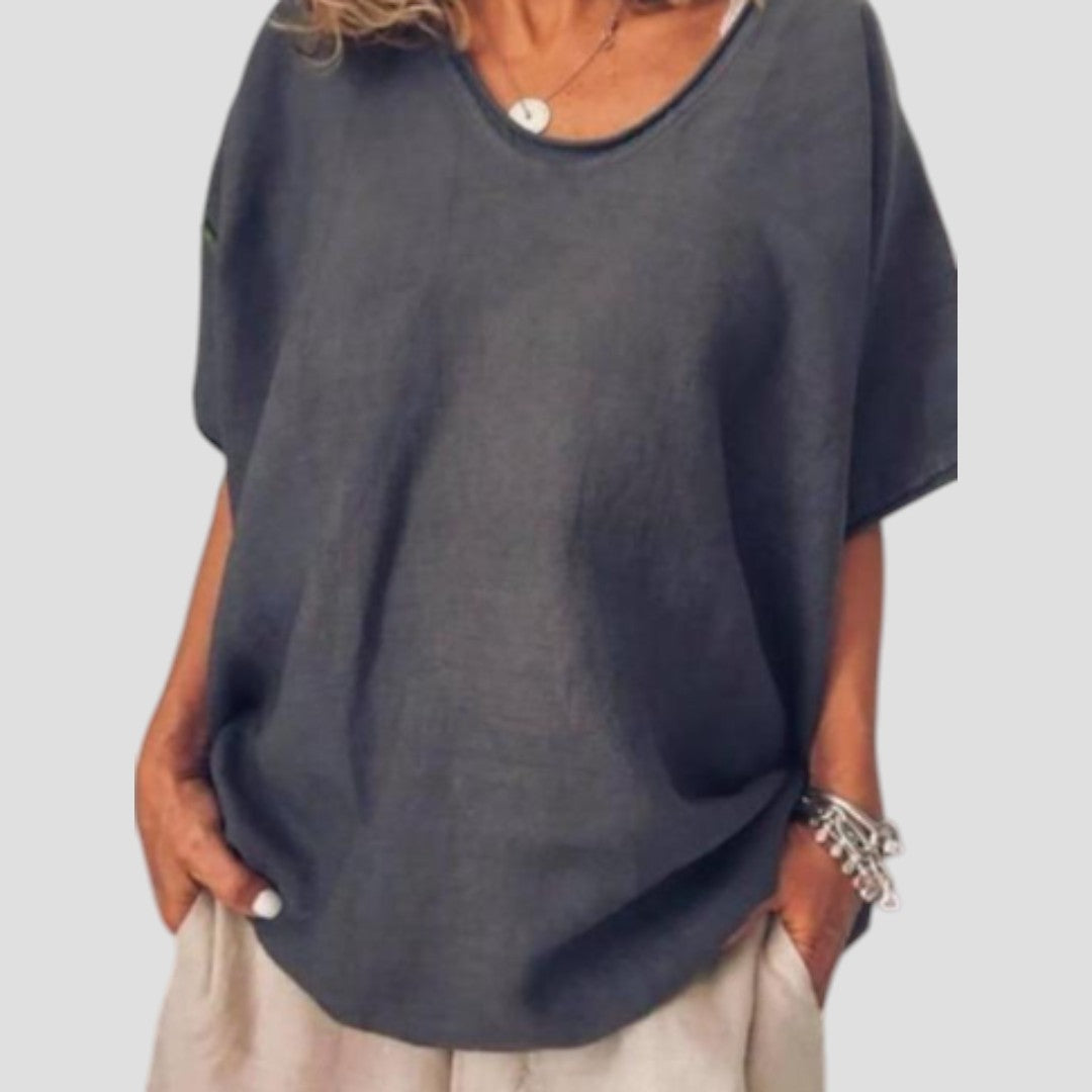 ANNA: BLUSA CÓMODA Y AMPLIA EN LAS REDONDECES