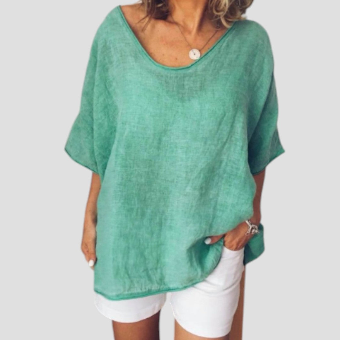 ANNA: BLUSA CÓMODA Y AMPLIA EN LAS REDONDECES