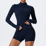 Traje deportivo con manga larga y cremallera