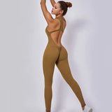 Mono deportivo con escote halter y cremallera