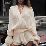 Clarisse - Vestido de Temperamento Streetwear